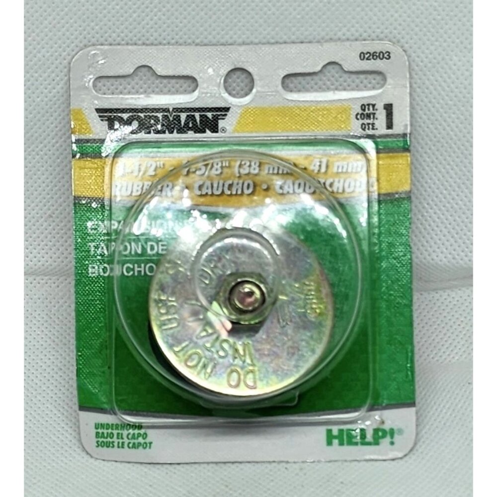 Adv Dorman Expansion Plug 1-1/2" Rubber & Metal Engine Block Freeze Plug